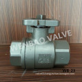 Two Piece CF8 Ball Valve 1" with ISO Top Flange